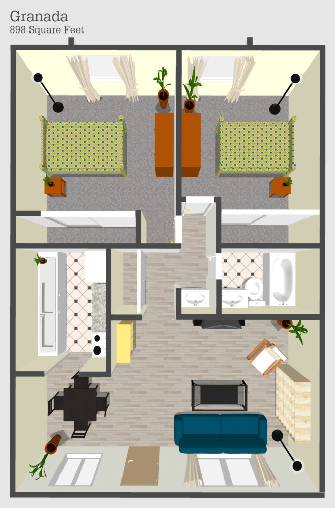 Granada 2 Apartment Floor Plan