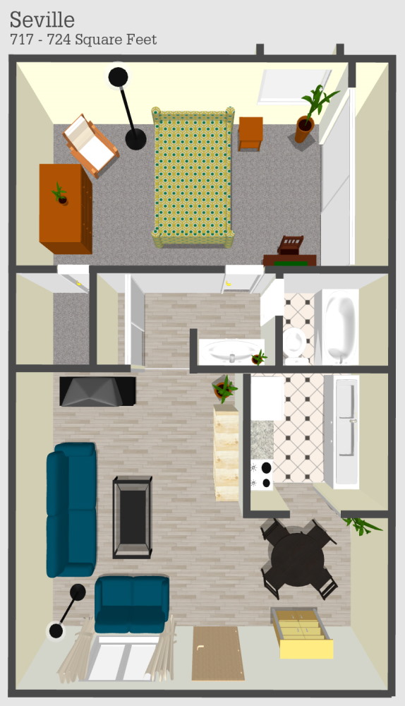 Seville Apartment Floor Plan