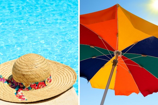 Photo of sun hat & umbrella for sun protection