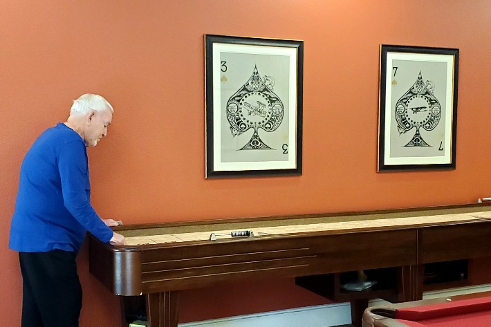 Truman At Shuffleboard