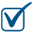 blue check mark icon